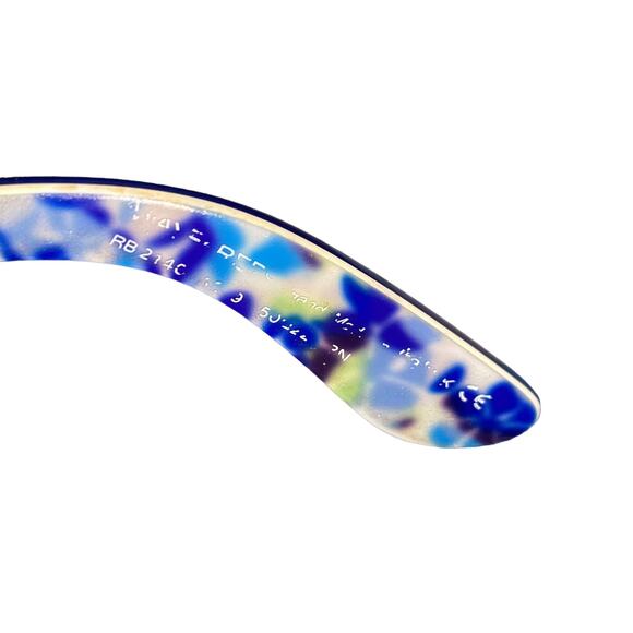 Ray-Ban Wayfarer sunglasses. Exterior frame color in blue interior floral Print - Picture 11 of 11